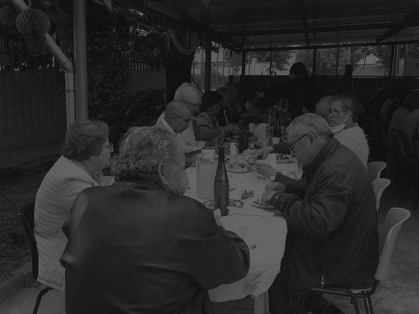 Utentes da ASCU reunidos numa atividade de convívio